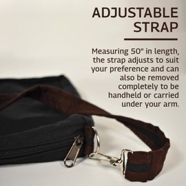 Canvas Crossbody Bag, Hippie Purse Handbag For Women, Top Zip Closure & Pockets, Adjustable and Removable Strap, 9 ½”W x 12”H