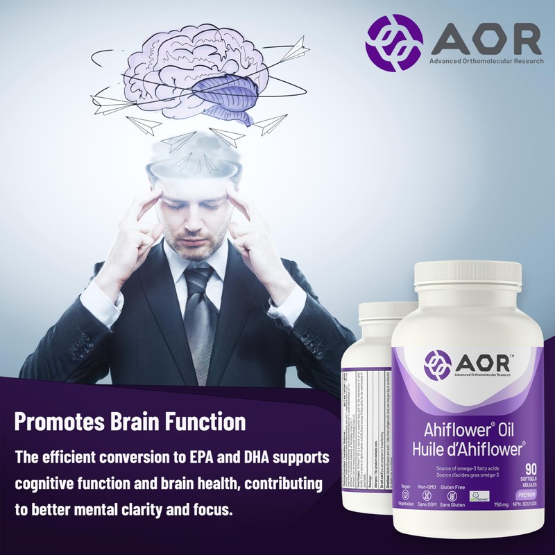 AOR - Ahiflower Oil, 90 Softgels - Complete Balanced Essential
