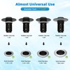 Universal Bathroom Sink Stopper Hair Catcher Upgraded with 2-Layer Detachable