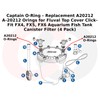Captain O-Ring – Replacement A20212 A-20212 Orings for Fluval Top