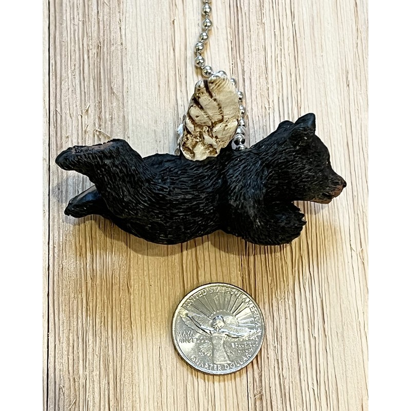 Top Brass Whimsical Angel Wing Bear Ceiling Fan Pull with
