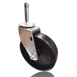 Harper Caster WH35PB 5” X 1 1/4” Stem Caster 7/16” X 2” Stem Polyolefin Wheel Plain Bearing Wheel. Replacement Caster for Harper Composite (Model PGDYK1935P) Convertible Hand Trucks