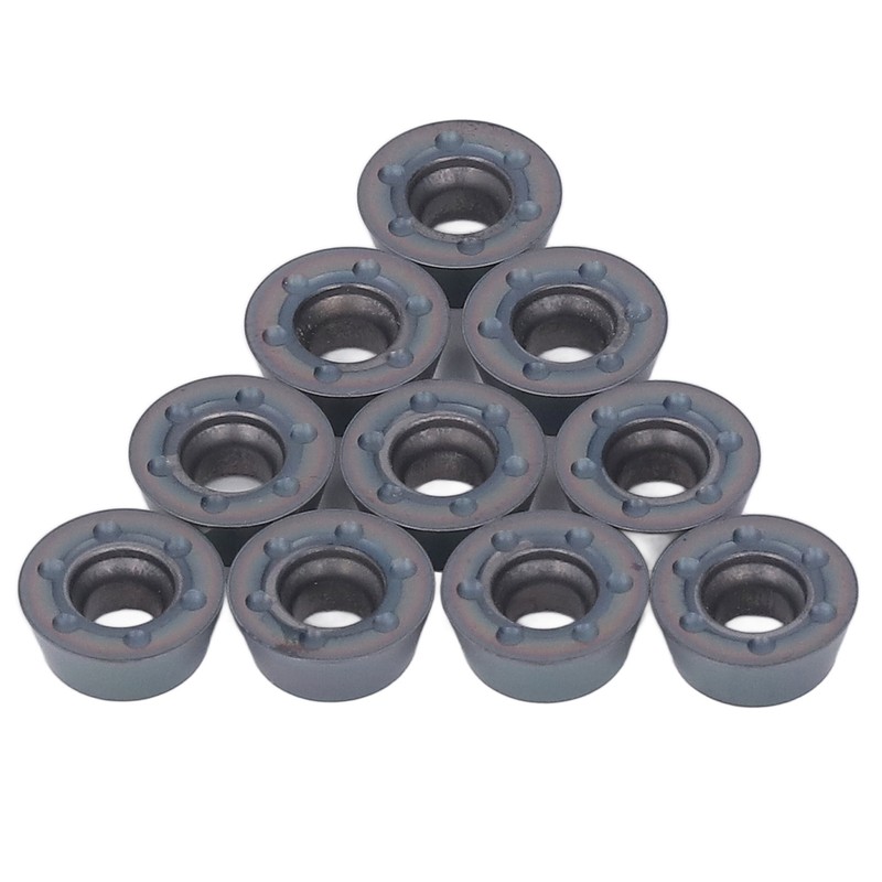 10 Pcs Lathe Carbide Blade Round Wood Turning Cutter High