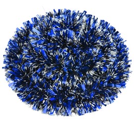 eBoot 32.8 Feet Christmas Tinsel Garland Thick Shiny Garland Glittering Christmas Tree Hanging Decoration for Christmas Party Indoor and Outdoor Decorations (Blue)