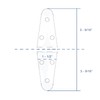 Boat Stainless Steel Strap Hinges for Marine RV Skylight Locker