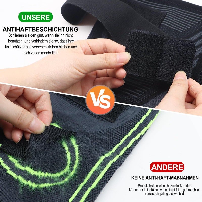 1 x Compression Knee Bandage with Adjustable Velcro Bandage for