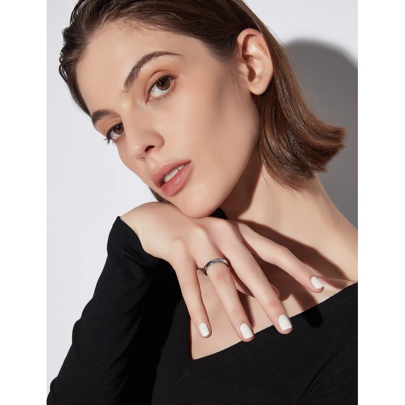 Zakk 2mm 4mm 6mm 8mm Tungsten Rings for Women Men