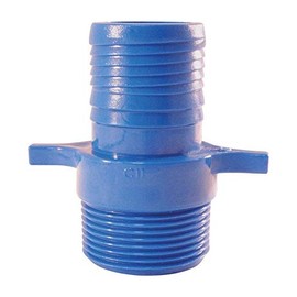 Apollo Blue Twister 1 in. Insert x 1 in. Dia. MPT Acetal for Pressure Applications Male Adapter