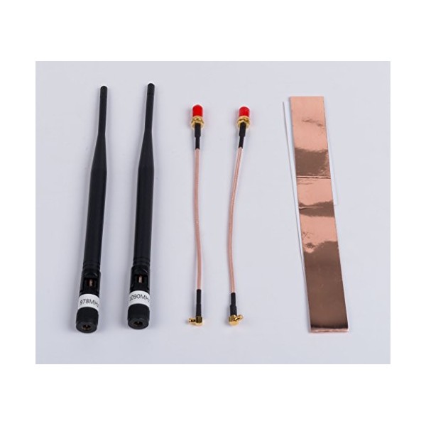 High Gain Antenna 1x 978MHz 1x 1090MHz Compatible for Stratux