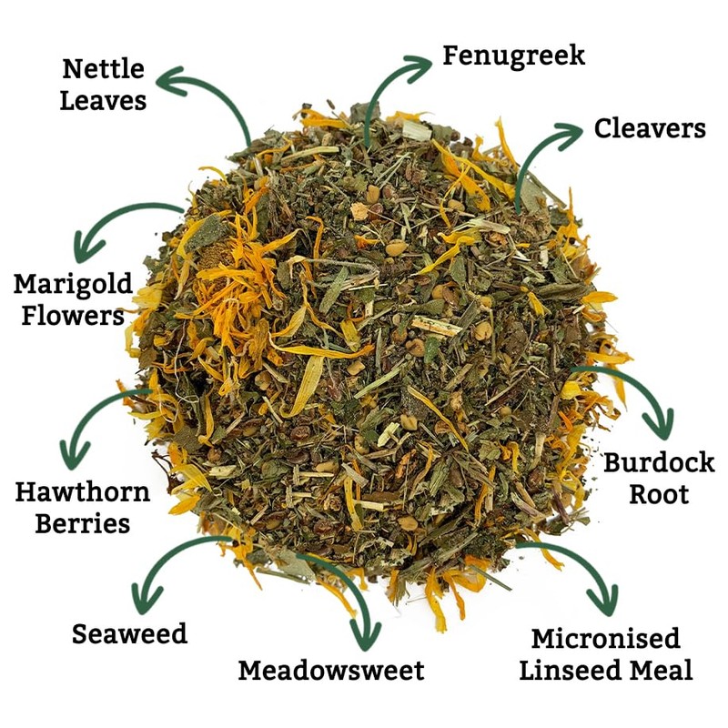 Horse Herbs Healthy Veteran 1kg Bag | 100% Natural Feed