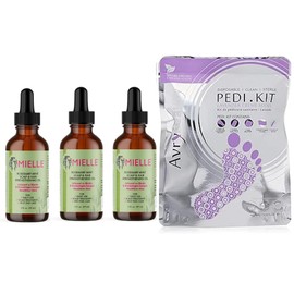 Mielle Rosemary Mint Oil 3PK and Bonus AvryBeauty Lavender Pedi Kit