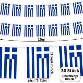 Greek Flag 10M Pack of 30
