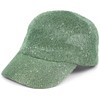 styleBREAKER Women's Summer Baseball Cap Woven with Sequins, Airy Baseball
