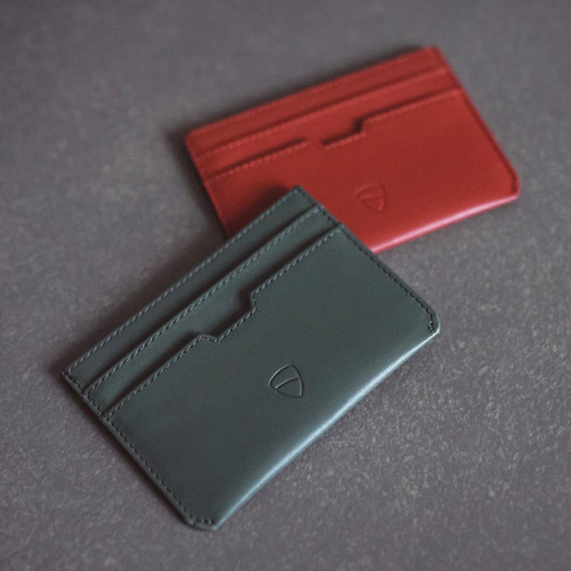 Vaultskin MOORGATE Slim Card Holder – Minimalist Leather Wallet with