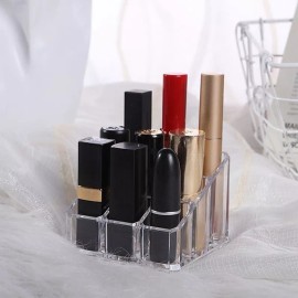 24x7 Organizador De Acrilico 9 Labiales Exhibidor Maquillaje
