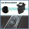 SWITCHRISE Front Car Mirror Switch Black Plastic Metal Fit for