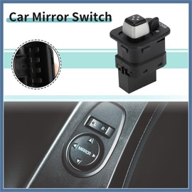 SWITCHRISE Front Car Mirror Switch Black Plastic Metal Fit for Lincoln Town Car 2004-2008 - Pack of 1 Fit for