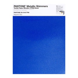 Pantone Metallic Shimmer TPM, 8.5x11 Inch Sheet, 20-0146 Magnetic Blue