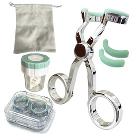 Howinn Contact Lenses Wearing Aids, Contact Lens Applicator Tool Eye Contact Removal Tweezers, Scleral Lens Inserter, Contact Lens Case, Contact Lens Eyelid Wearingtool for Travel