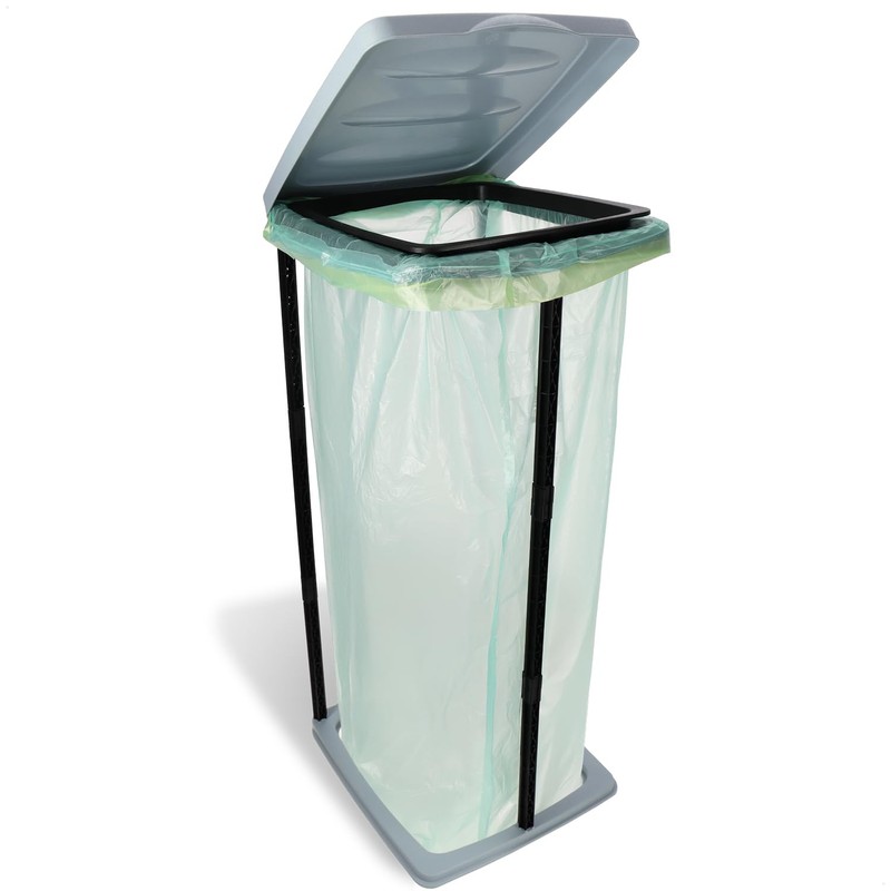 com-four® Bin Bag Stand with Lid - Ideal for Home,