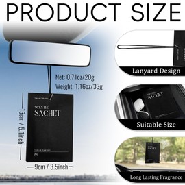 Scented Sachet for Car, Car Fresheners Long Lasting, Fragrances for Hanging, New Car Smell Air Freshener from Natural Plant Extracts, Fresh Sachets Bags for Room, Wardrobe, Drawer and Closet