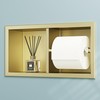 Neodrain Dual Roll Recessed Toilet Paper Holder - 304 Stainless