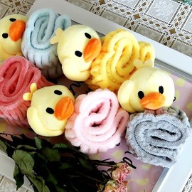Duck Microfiber Face Wash Band Face Wash Bag Wet Towel Beauty Accessories Cleansing Hair Band Facial Cosmetics Beauty 4 Sky / 오리 극세사 세안밴드 세안 포대 물수건 미용 액세서리 클렌징 헤어 밴드 얼굴 화장품 뷰티 4 스카이