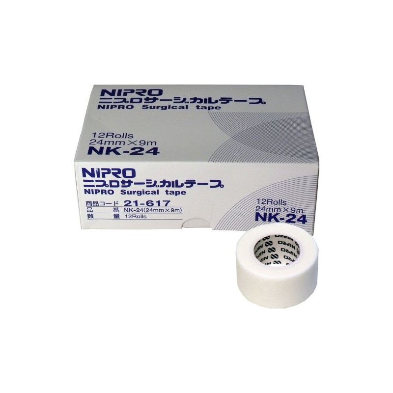 nipuro Athletic Tape 24 mm X 9 m Pack of 12 