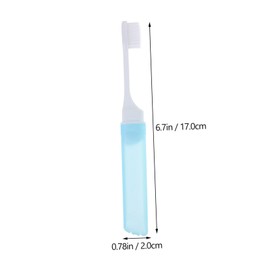 Beavorty 12pcs Portable Folding Toothbrushes Soft Bristles for Travel Random Colors for Oral Care and Braces Compact Design for Daily Use and Go Hygiene