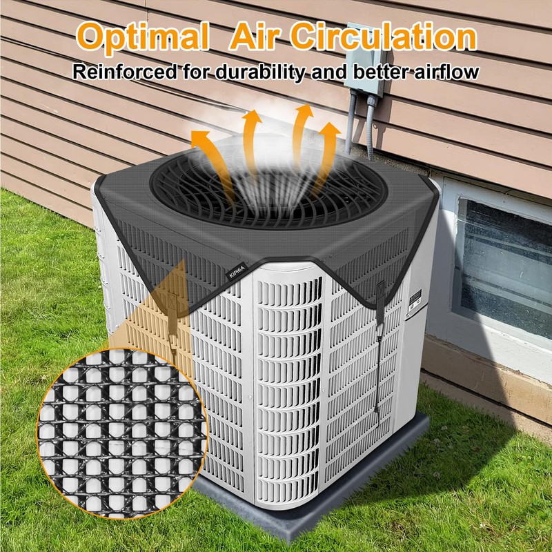 Kipiea Central Air Conditioner Mesh Covers for Outside Units, Top