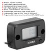 Engine Hour Meter Digital LCD Display Gauge Vibration Activated Waterproof