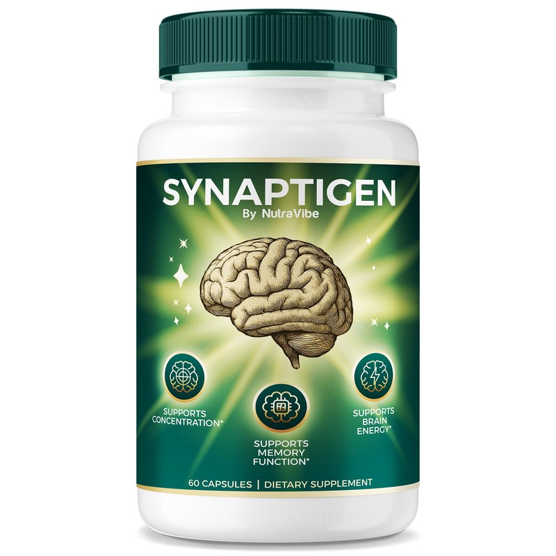 NutraVibe Synaptigen Capsules – Daily Support for Focus, Clarity, Recall