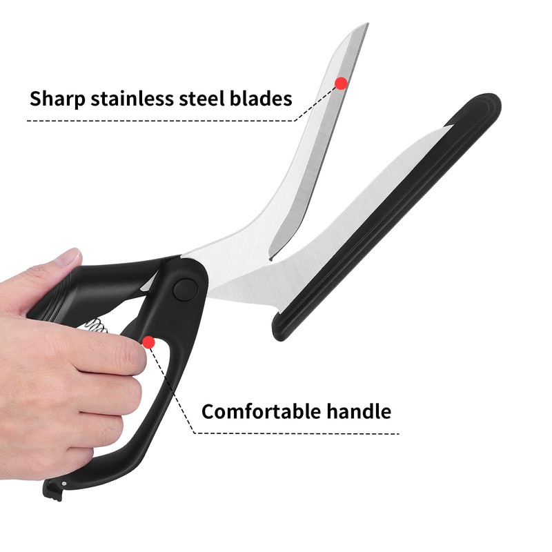 Frepxzlk Pizza Scissors, Pizza Cutter Scissors with Sharp Food-Grade Stainless