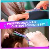 AULikY Hair Cutting Scissors Shears Kit, 6.7” Barber Scissors,Profe