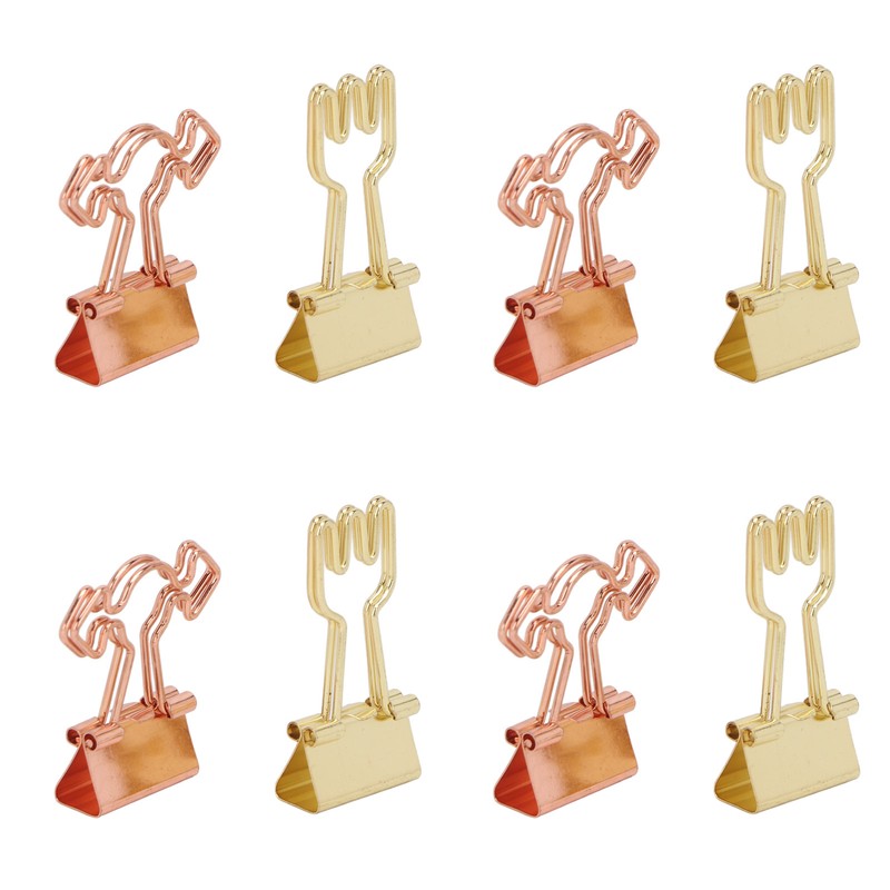 100pcs Binder Clips for Student Strong Clamping Force Metal Arrows