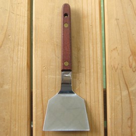 Nagao Tsubamesanjo Okonomiyaki Spatula, Width 2.5 inches (6.3 cm), Wooden Handle, Made in Japan