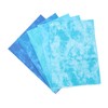 5Pcs Cotton Quilting Fabric Smudge Dyed 19.7in Long 17.7in Wide