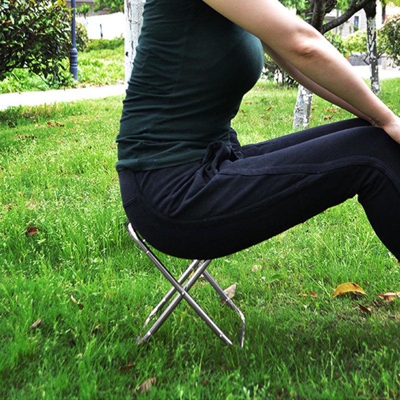 Portable Aluminum Alloy Folding Chair Stool for Outdoor Camping Picnic