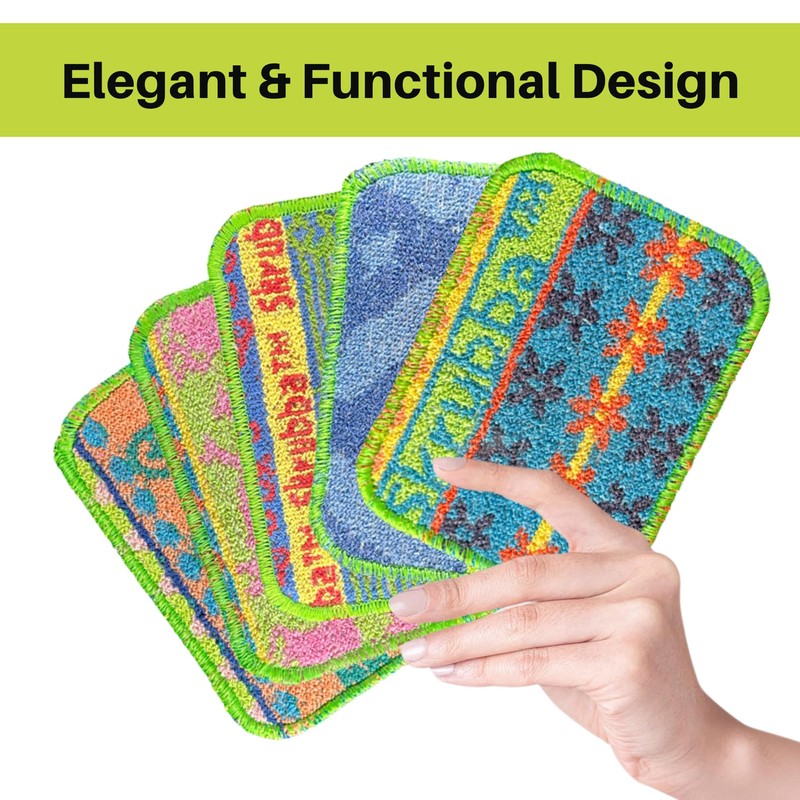 Wet-it! Skrubba 3-Pack Reusable Dish Scrubbers – Non-Scratch Scouring Pads