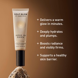 Self Glow by James Read - Break of Dawn Rejuvenating Glow Mask | Hyaluronic Acid, Squalane, Cacao Extract, Aloe Vera | Hydrate, Moisturize, Firm | Silicone + Drying Alcohol-Free (60mL | 2 fl oz)