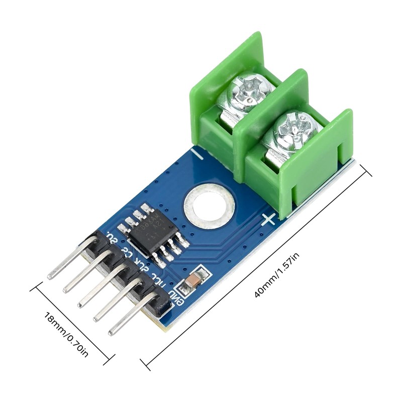 Podazz 2pcs MAX6675 DC 3-5V Module Temperature Sensor Module Thermocouple
