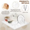 Kigley 3 Pcs Acrylic Pegboard Drawer Organizer with 32 Pegs