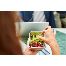 Tefal N1150310 MasterSeal Stainless Steel Food Storage Container, Durable, Lightweight and Hygienic 304 Stainless Steel, Leak-Proof, Frost-Resistant, Dishwasher Safe, Oven Safe, German Clip-on Lid,