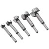 5Pcs Forstner Drill Bit Round Shank 15mm 20mm 25mm 30mm