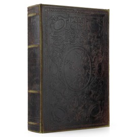 Moritz Vintage Book Cover - Secret Hiding Place in Antique Look - Decorative Book Box for Jewellery and Documents - Hidden Storage Box 30.2 x 21 x 7 cm - Nostalgic Design for Home and Office