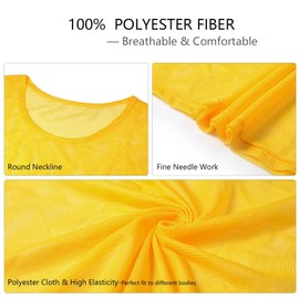 RiToEasysports Paquete de 12 Chalecos de Entrenamiento Deportivo, Chalecos de Entrenamiento de fútbol Pinnies de Malla Transpirable para Adultos y jóvenes Suministros de fútbol