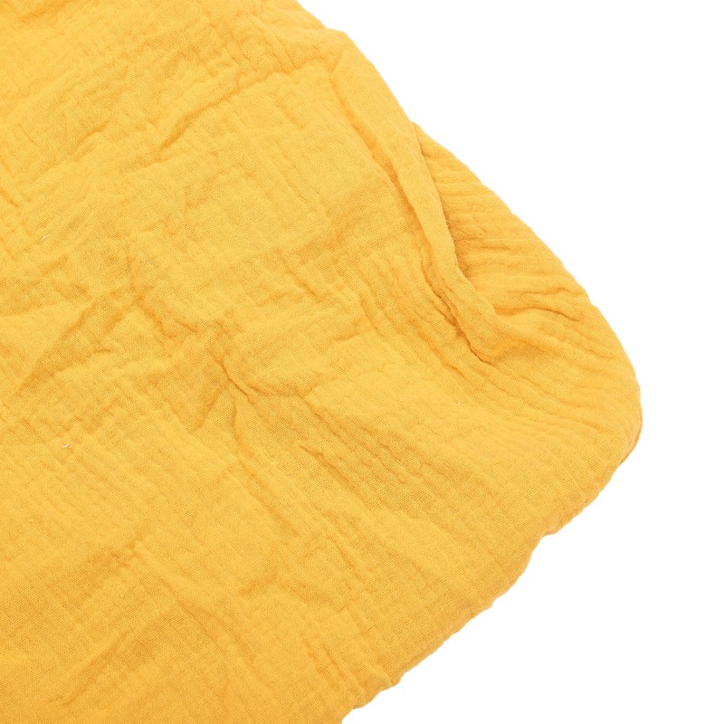 Fitted Crib Sheet Full Cotton Crinkle Fabric Soft Breathable Comfortable
