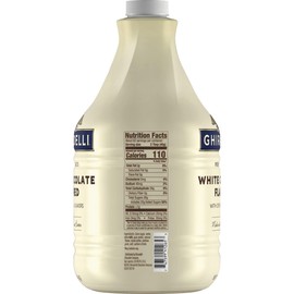 Ghirardelli White Chocolate Flavored Sauce 87.3 Ounce with Ghirardelli Pump and Spoon