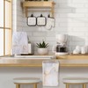 Sratte 6 Pcs Farmhouse Marble Kitchen Towels Pot Holders Oven