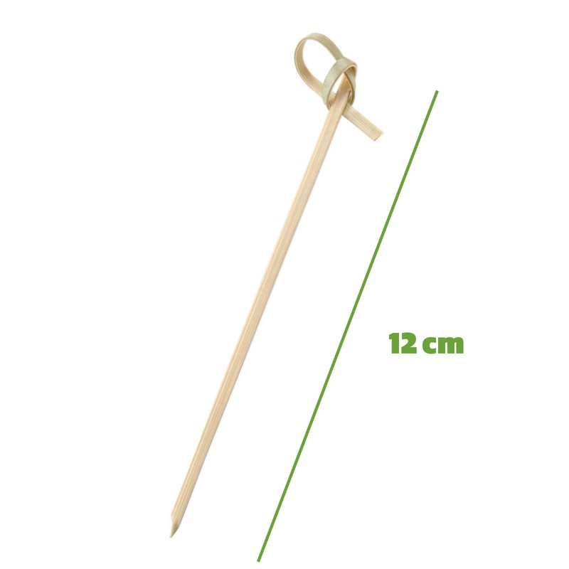 [300 Count] Bamboo Knot Picks - 4.75 Inch Appetizer, Sandwich,